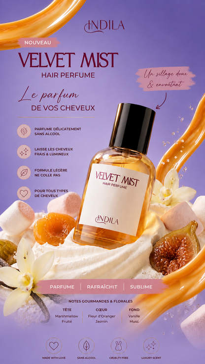 Velvet Mist — Parfum pour cheveux sans alcool 30 ml